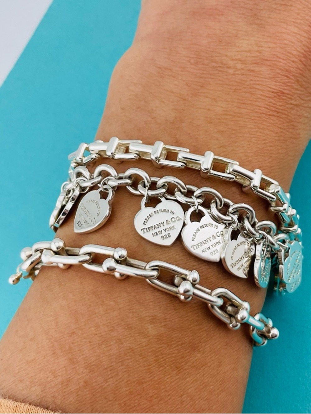 Tiffany Narrow T Links Bracelet